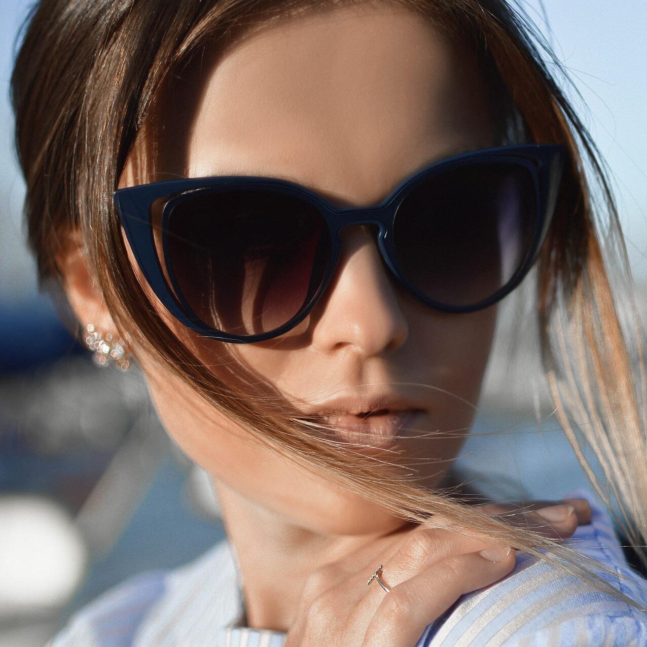 woman-sunglasses woman in brand name sunglasses